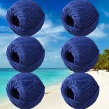 100g Hollow Yarn 2mm Linen Doll Handmade Crochet Knitting DIY Stiff Yarn For Bags And Hats - 6-pack - View 38