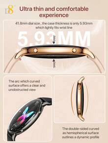 D8 Curved Screen Smartwatch,Ultra-Thin Dual-Sphere Lightweight & Agile Body,1.32-Inch High-Brightness Strong Light AMOLED Touchscreen,IP68 Waterproof, Suitable For Swimming, Running, Sports, Android/IOS Users All-Day Fitness Tracking Smart Wristwatch - View 6
