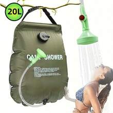 1pc 5.28 Gallon Portable Camping Shower Bag - Durable Outdoor Shower With Adjustable Hose, Lightweight And Easy To Store, Perfect For Camping, Beach, RV And Backyard Use, Enjoy Shower Anytime, Camping Shower | Adjustable Hose Shower | Durable PVC Material, Camping Shower Bag - Random - View 3