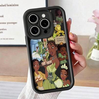 Disney Princess Tiana For Cartoon Tpu Europe And America Antifall Phone Case New Model Antifall Phone17/16/15/14/13/12/11 Pro Max Plus Mini XR XS SE Galaxy S20/S21/S22/S23/S24/S25/S26 FE Ultra