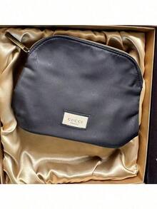 耐污大容量尼龍內裡化妝包，經典布標，日常通勤與約會彩妝禮盒 GUCCI-GIFT-84 - 黑色 - 查看 2