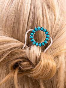 1 Peça Pente de Cabelo de 4 Dentes, Novo Estilo Chinês Elegante e Requintado, Ornamento de Cabelo, Grampo de Cabelo Estilo Antigo - Multicolorido - Visão 4