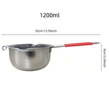 Candle Making Pouring Pot With Heat-Resistant Handle, Wax Melting Pot, DIY Handmade Soap Making For Beginners, 400/600/1200ml - Stainless Steel - View 11