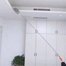 可伸縮羽毛除塵刷，家用除塵清潔工具，可用於清潔天花板蜘蛛網與灰塵 - 四件套 - 查看 2