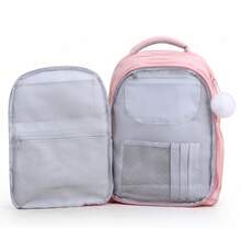 Multineos Comercial Large Capacity School Backpack For Female Student Waterproof Nylon - Pink - View 4