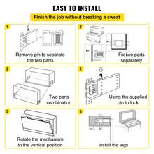 Kit de mecanismo de montaje en pared con resorte, capacidad de carga resistente de 250 kg, kit de bricolaje, soporte de cama para cama Murphy de 0,9 a 1,2 m cama Queen horizontal, blanco - Blanco - Ver 6