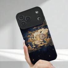 Custodia per telefono - Custodia in finta pelle con motivo a tema Sun God Nika, antiurto e resistente all'usura, esteticamente raffinata, unisex, per iPhone 17 e altre serie Apple. Custodia protettiva di alta qualità per telefono aziendale. - Colore misto 1 - Visualizzare 8