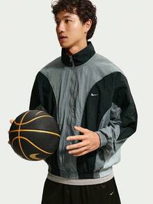 Nike Jaket Pria AS M NK DF V&R Woven Tanpa Tudung IM5888-084 - Light Grey - View 3
