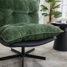 Sillón Relajador Giratorio - Ajuste de 3 Niveles (95°/110°/125°) - Negro - Ver 6