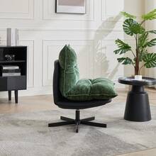 Sillón Relajador Giratorio - Ajuste de 3 Niveles (95°/110°/125°) - Negro - Ver 9