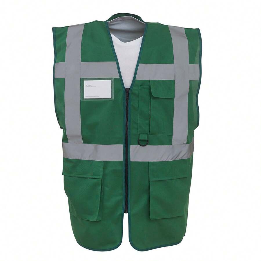 Yoko Unisex Adult Executive Hi-Vis Waistcoat - Paramedic Green - View 1