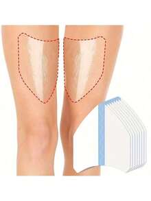 30/20/10pcs Anti-Chafing Thigh Bands, Unisex Anti-Chafing Thigh Pads, Prevent Invisible Chafing And Friction In Summer; Friction Spandex Patch, Suitable For Women's Thighs And Calves, Provide Comfortable Protection; Waistband, Sticker, E-Surface Waterproof Transparent Tape. - View 9