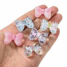 10pcs Happy Dog Print Acrylic Beads, Transparent Gradient Beautiful Birthday Decor Beads, Freely DIY Creative Bracelets, Necklaces, Bag Charms And Other Craft Projects - Multicolor - View 9