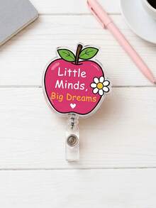 1pc Custom Teacher Name Badge Reel & ID Card Holder Set,Staff Luggage Tag Combo,Teacher Appreciation Gift,Back To School,School ID Accessory Gift - Multicolor - View 14
