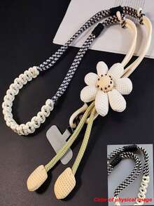 1 conjunto/1/2 peças Cordão para Celular Feminino Transversal Pescoço Pulso Multifuncional Corda Trançada Fresca Outdoor Viagem Caminhada Deslocamento Bolsa Corrente Capa de Celular Capa de Celular Câmera Abelha Alça de Ombro Cordão Universal. Adequado para Família, Amigos Presentes de Aniversário Feriados, Encantos de Celular, Chaveiros, Encantos de Bolsa, Chaveiros Trançados, Acessórios de Chaveiro, Chaveiros de Pulseira, Bolsas para Smartphone, Temporada de Volta às Aulas - Multicolorido - Visão 4