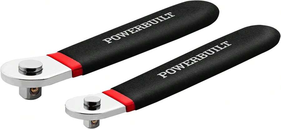 Powerbuilt 2 Piece Socket Levers, 1_4-Inch And 3_8-Inch Drive, Extra Low Profile, Non-Ratcheting, Boats, RV, Off Road Vehicle - 940009 - White - View 1