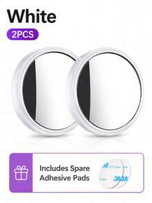 2pcs/4pcs Car Blind Spot Mirror, High-Definition Real Glass Rearview Mirror, Waterproof Wear-Resistant Adjustable Angle Mirror Sticker, Suitable For Most Car Side Mirrors, Reverse Observation, Lane Change Assistance And Daily Driving Field Of View Supplement - A - View 11