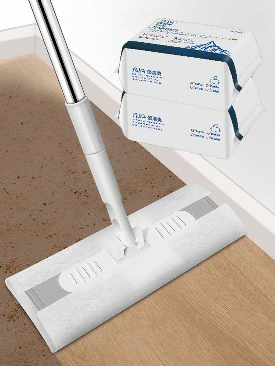 1/2/4packs Ultra Fine Fiber Cloth Mop Head Replacement, Disposable Mop, Kitchen Essentials,Hygiene Products, Dry And Wet Dual-Use, Easy To Clean, Cleaning Supplies, Essential Supplies For Returning To School Dorm Essentials - Multicolor - View 1