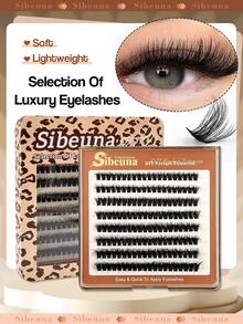 160 Pcs D Curl Russian Volume Lashes,80D 0.05mm Soft Wispy Fluffy Natural Lashes,For Beginners Easy To Use Salon-Quality Long-Lasting False Eyelash Extensions - D - 查看 2