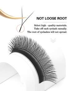 Winky Beauty YY Lashes 0.07mm Flat Base Handmade Single Lash Extensions, Voluminous Fluffy Anime Style, 8-15mm - View 4