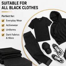 60pcs Black Clothing Color Enhancer Sheets, Made Of Non-Woven Fabric, Can Revitalize Faded Fabrics, Enhance Color Depth And Add Subtle Gloss, A Simple And Effective Way To Keep Clothes Looking New - Blackening Film - View 6