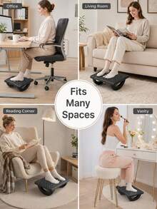 Versatile Ergonomic Under Desk Foot Rest With Massage Points To Comfort Feet Stable Rocking Foot Pedal For The Elderly Foot Stool For Office Chair Ideal For Desk Spaces Suitable For Long-Time Sitting Office Workers Mueble De Sala Muebles - Multicolor - View 12