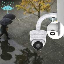 Überwachungskamera Wandhalterung mit Kabelkanal und Anschlussdose, wetterfeste Montagehalterung für CCTV-Kameras im Außen- und Innenbereich zur ordentlichen Kabelführung - Übersicht 5