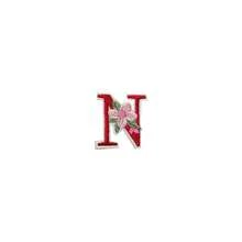 1/26pcs Computer Embroidered Floral Multi-Color English Letter A-Z Badge Patch, Clothing Accessory Decorative Patch With Back Adhesive Embroidery Fabric - Multicolor - View 21