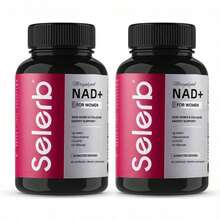 Miriyalyad NAD+ Dietary Supplement Capsules Formulated For Women Multi Ingredient Blend β-NAD+ Resveratrol CoQ10 D-Ribose Nutritional Support For Cellular Energy & Skin Wellbeing 90 Capsules - 2PCS - 查看 1