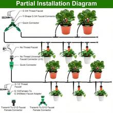 164FT Drip Irrigation Kit Automatic Garden Irrigation System Misting Plant Watering Drip Kit Garden Greenhouse Flower Bed Patio Lawn - Drip Irrigation Kit - View 3