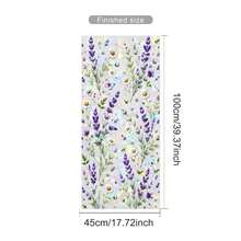 Floral Window Stickers Rainbow Glass Decals, Removable Static Cling Window Film, Purple Lavender Flower Sun Catcher For Home Bedroom Bathroom Balcony Decor - Lavender Window Sticker - View 8