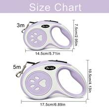 1PC Retractable Dog Leash Adjustable Automatic Pets Leash Outdoor Walking Running Dogs Lead Rope Suitable For Puppies Small Medium Dogs - Multicolor - View 6