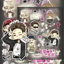 Cartoon Celebrity Portrait Decorative Sticker Set, Waterproof Vinyl Character Stickers, Suitable For Laptop, Water Bottle, Planner, Scrapbook, Fan Collection - Multicolor - View 4
