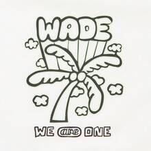 LI-NING Unisex WADE X Timothy Goodman Co-Branded Cooling Comfort Oversized Graphic Casual Tee AHSW537 - White - View 5