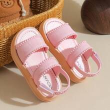 Caweiny Girls' Fashionable Sunny Sandals Suitable For Daily Wear - Baby Pink - View 9