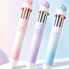 1入 10合1可伸縮圓珠筆 10色多功能彩色繪圖筆 學生學校辦公文具 - 10色 - 查看 8