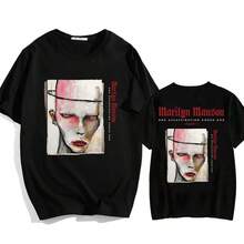 Marilyn Manson One Assassination Under God Charter 1 T-Shirt 2025 European Tour Print Men Women T-Shirt Cotton Short Sleeve Shirt - 3 - View 1