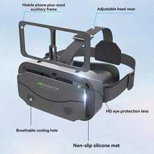 適用於 iPhone 或 Android 的 VR 眼鏡，虛擬實境 3D 眼鏡，兼容 4.7-7 英寸手機，適用於手機遊戲與電影 - 查看 9