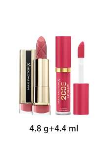 Max Factor [حزمة] أحمر شفاه Colour Elixir 020 Burnt Caramel 4.8 G + لمعان شفاه 2000 Calorie 030 First Sip 4.4 Ml - 020 كراميل محروق + 030 الرشفة الأولى - مشاهدة 2