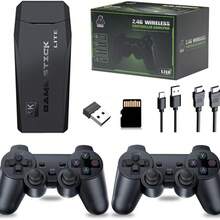 Vintage Video Game Console With 2 Wireless Controllers 4K M8 - US A Type Plug(110-127V) - View 1
