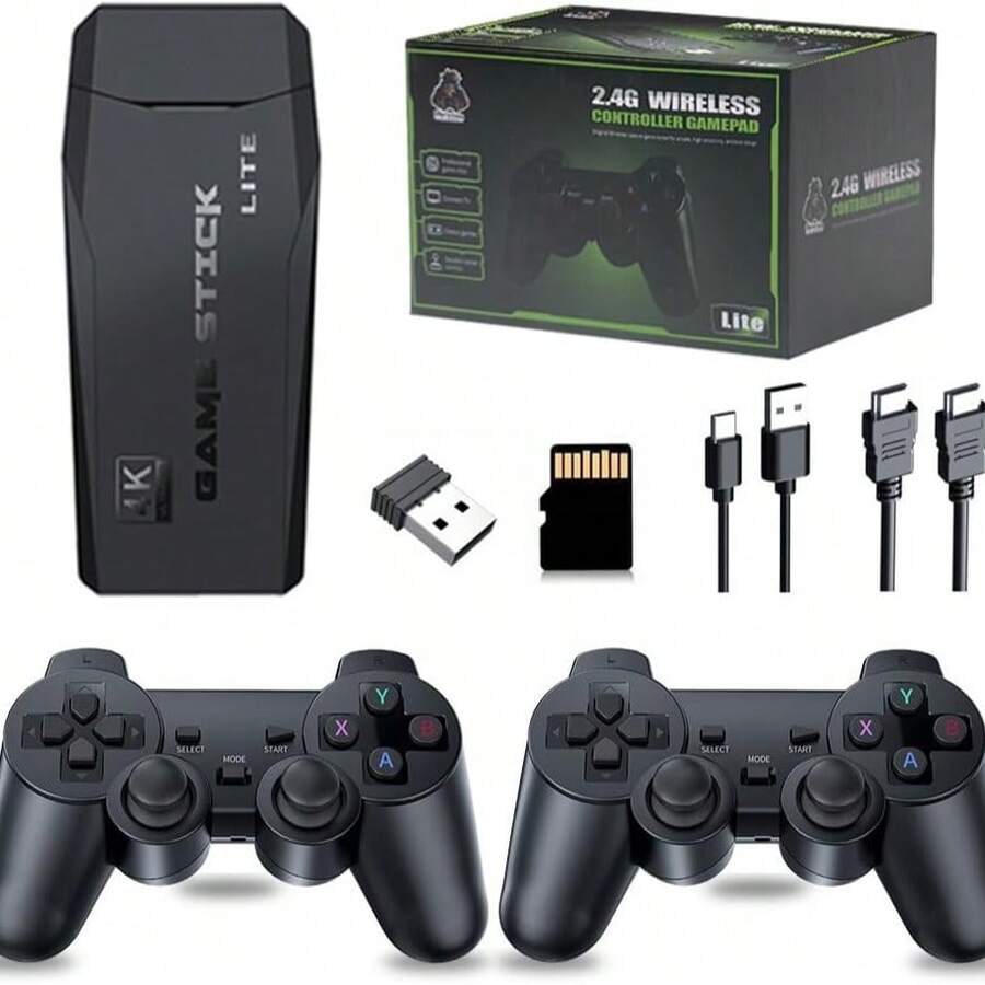 Vintage Video Game Console With 2 Wireless Controllers 4K M8 - US A Type Plug(110-127V) - View 1