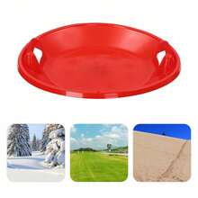 Skateboard Round With Brake Ski Disc Universal Ski Disc Ski Sandboard Skating Ice Skating Board - Red - View 5
