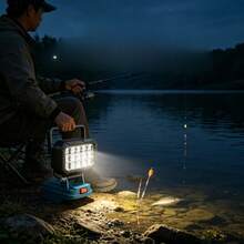 1pc Portable Emergency LED Work Light Spotlight Flashlight Without Battery - Emergency Light - View 2