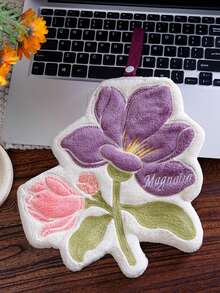 1 Stück süßes blumenförmiges hängendes Handtuch, fusselfreies weiches Korallenfleece-Handtuch, wiederverwendbares saugfähiges Wischtuch, geeignet für Küche, Badezimmer, Heimdekoration - Blumen-Handtuch - Übersicht 10