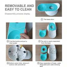 2.8L Snail Water Fountain, Automatic Circulation Without Electricity, Pet Cat Water Bowl Drinking Device, Cat Supplies - Multicolor - View 7