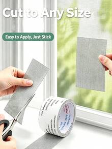 1pc Self-Adhesive Window Screen Repair Tape, Waterproof Tear-Resistant Insect Patch, Multi-Purpose Window Fabric And Mesh Repair Sticker, Used To Repair Window Screens To Block Mosquitoes - Upgraded Version - View 4