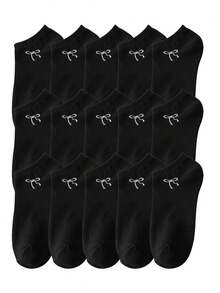 1/5/10/15/20 Pairs Casual Daily Socks, Simple Boat Socks, Soft Skin-Friendly, Comfortable And Breathable - Multicolor - View 22