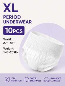 5/10/30pcs,Period Panties,Lightweight And Breathable,Quick Absorption,Super Absorbent,3D Stereoscopic Protection,Leak-Proof And Breathable,Odor Elimination,Random Pattern,Suitable For Summer Travel,Menstruation,Postpartum,Travel. - Menstrual Pants - View 17