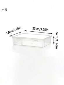 1pc/2pcs Desktop Dust-Proof File Storage Box, A4 File Organizer, Suitable For Storing Household Registration Book, Important Documents, Moisture-Proof File Bag, Stationery Storage Box - Clear - View 9