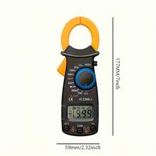 Clamp-On Multimeter Ammeter Set, Including Measuring Pen. 4000 Count, With Buzzer, Measuring Current, Voltage, Capacitance, Resistance,  Detection - VC3266L+ - View 2